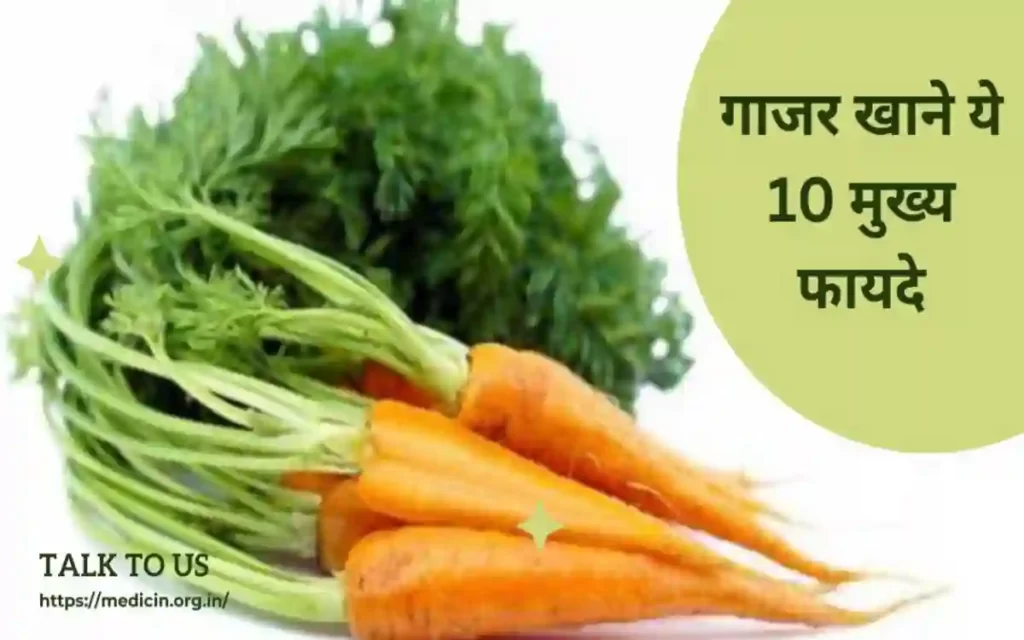 गाजर खाने ये 10 मुख्य फायदे : जानिए किस प्रकार से आपके सेहत के लिए फ़ायदा कर सकता है